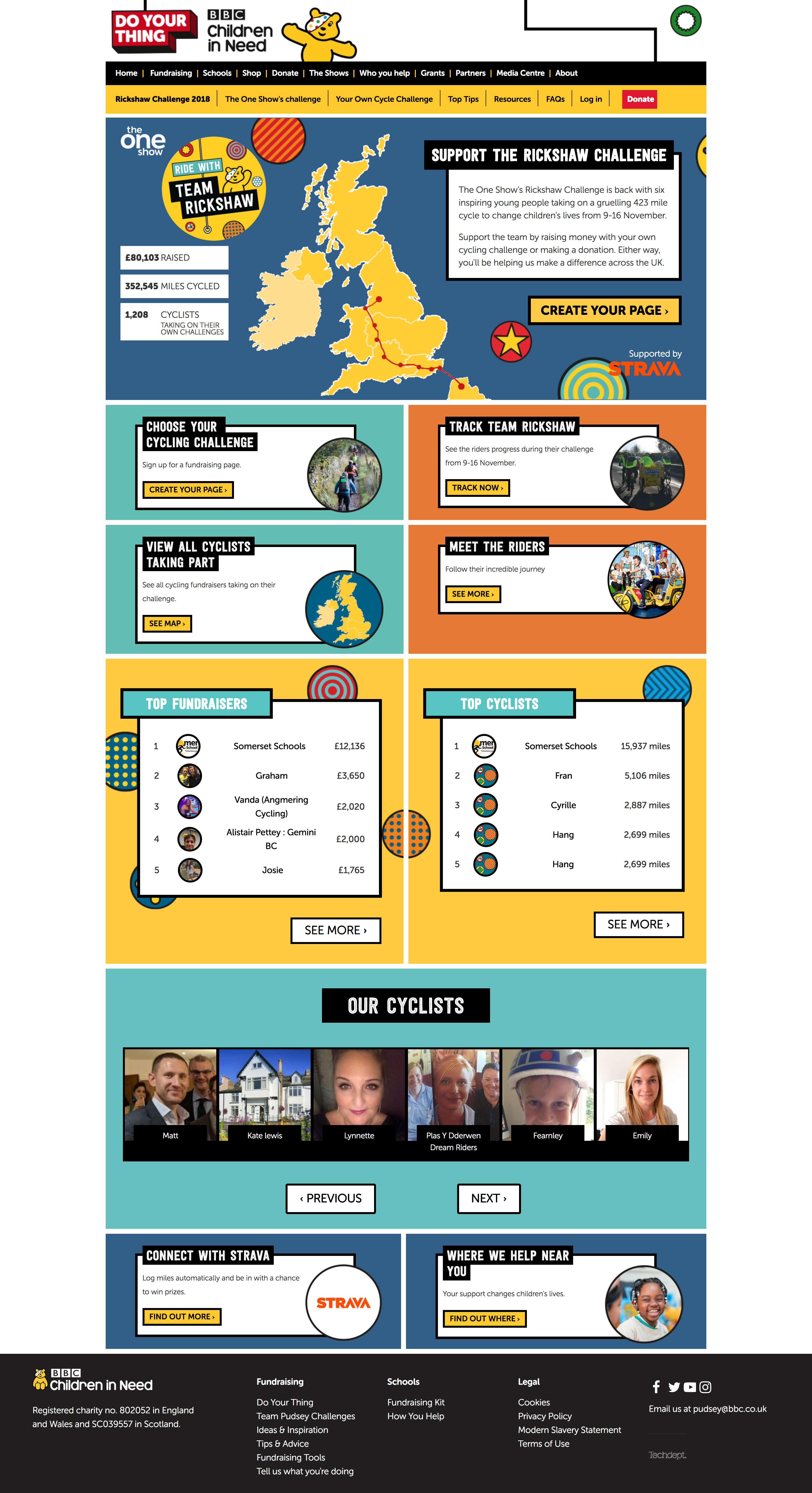 Rickshaw Challenge home page